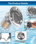 1-1/2 Inch Boat Gas Deck Fill Filler With Keyless Cap, Stainless Steel Marine Deck Filler For Boats And Yachts, product details