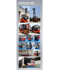 Multiple angles of Battle Ready Counterbalance Industrial Forklift Truck 2.5 Ton in factory for efficient material handling.