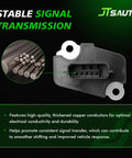 Mass Air Flow Sensor Upgrade For Nissan Infiniti 5 Pin MAF Plug And Play Direct Fit Replacement For 350Z 370Z Altima Armada Cube Frontier GTR Maxima Murano NV Series Improve Idle And Throttle Response, 5-pin connector, copper conductors