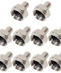 10 Pack 75 Ohm Coax Terminator Caps For Coaxial Cables, Protective Cable Cap Covers For Splitters, TV Antennas, Wall Plates And Booster Ports