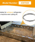 Model 4387020 Cutting Grid Wire Kit Replacement For Fridge Ice Maker Cutter Kit in packaging with wire detail