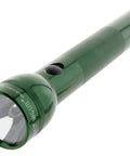 3 Cell D Battery Powered Flashlight with Adjustable Twist Focus Beam From Spot to Flood, Rugged Anodized Aluminum Body, dark green