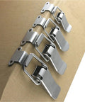 90 Degree Latch Kit With 20 Pieces Stainless Steel Spring Loaded Draw Toggle Latches Clamp Clips Hasp Catch Clasp for doors