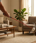 Man using Indoor Golf Swing Trainer 47 Inch With Audio Feedback Perfect For Home Office And Living Room in living room.
