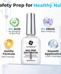 Oil Free Nail Prep Dehydrator For Press Ons Gel Polish Acrylic Or Natural Nails With One Second Air Dry Acid Free And HEMA Free Formula