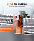 Heavy Duty Automatic Wire Stripper For Electric Cables Point Zero Six To One Point Five Seven Inches showing 10 stripping channels and clear diameter markings.