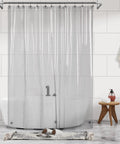 Extra Long Clear Black Shower Curtain Liner With 3 Magnets 72 By 84 Inches XL Waterproof PEVA PVC Free Lightweight Bathroom Liner