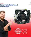 DIY Friendly Evaporator Fan Motor Replacement for GE Refrigerator WR60X26866 with thumbs-up and premium quality seal