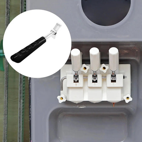 Ice Cream Maker Lever Handle Replacement Part Large Multipurpose Valve Rod For Ice Cream Machines Durable Repair Accessory