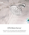 Four Function Eco Performance Handheld Shower With 69 Inch Hose And Wall Bracket, Rotating Angle, sprays water efficiently