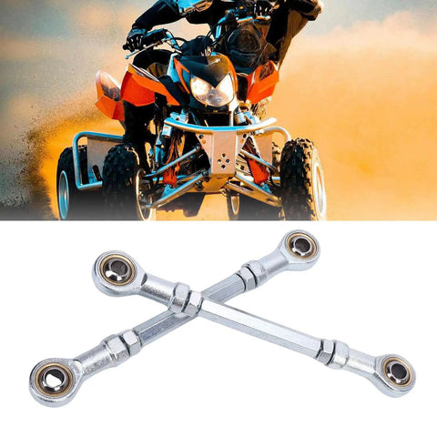 Heavy Duty Steering Tie Rod Kit With 155mm End Joints And Spherical Joints For Go Karts, shown in front of an ATV