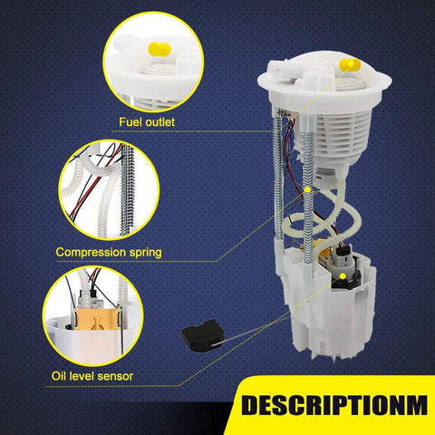 Dodge Ram 1500 Fuel Pump Assembly E7186M Replacement for 2004 2005 2006 3.7L 4.7L 5.7L Short Bed 26 Gallon Tank OE Style Upgrade