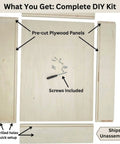 Hassle Free Replacement Kitchen Drawer Box Fourteen By Nineteen Inches Built Tough Plywood DIY kit with pre-cut panels and screws.