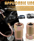 3 By 16 Dope Brake Line Fittings Kit With M10x1.0 Thread Metric Car Brake Line Union Pack Portable 10 Piece Set For Cars SUVs And Motorcycles Replaces Old Parts And Keeps Your Brakes Flowing, 3/16 steel fittings