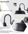 Dusk To Dawn 10 Inch Gooseneck Outdoor Wall Light Black Exterior Barn Light Fixture With White Accent Farmhouse Porch Sconce