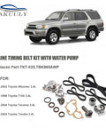 Timing Belt Kit With Water Pump For 1995 To 2004 Tacoma 4Runner Tundra T100 3 4 L V6 5VZFE DOHC Includes Tensioner Seals