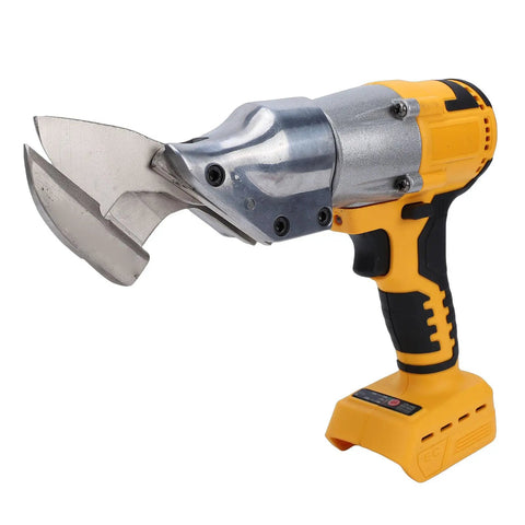 Bewinner Cordless Metal Shears With 360 Degree Rotating Head And Variable Speed. Heavy Duty Electric Scissors close-up view.