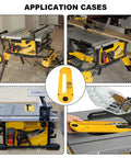 Two Pack Replacement Dado Insert For 10 Inch Jobsite Table Saws Easy Install Heavy Duty Yellow Composite Accessories shown in use