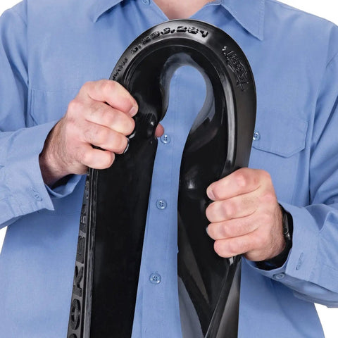 Spill Barrier Dike 10 Ft Long By 4 In Wide By 2.25 In High Black With Tear Resistant Top Layer And Tacky Bottom For A Tight Liquid Proof Seal On Smooth Surfaces Reusable And Easy To Clean