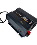 Badass 75 Amp RV Converter Charger with compact design, side view showing ports and digital display for easy use.