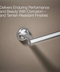 Purist 24 Inch Towel Bar Polished Chrome For A Sleek Bathroom Upgrade With Clean Architectural Lines And Durable Solid Brass Construction