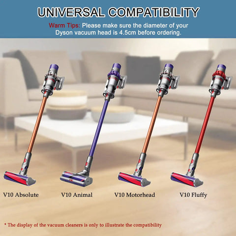 Image showing compatibility of Replacement Brush Roller For Dyson V10 SV12 Vacuum Cleaner Direct Drive with various Dyson models.