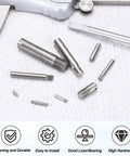 12 Pcs M6 X 12mm Slotted Cylindrical Dowel Pins 304 Stainless Steel External Thread for Furniture Installation and DIY Projects