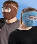 Winter Warm Mask With Ear Cove Full Face Shield Headgear For Unisex Outdoor Use Polar Fleece All Day Warmth Cozy Breathable