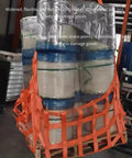 Rugged Cargo Lifting Net For Secure Transport And Construction Tasks 200x200 Cm 2 Ton Capacity 15 Cm Grid holding wrapped goods