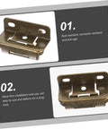 4 Pack Self Closing Cabinet Hinges With Brushed Metal Finish Soft Close Overlay For Frameless Kitchen Cabinets Durable