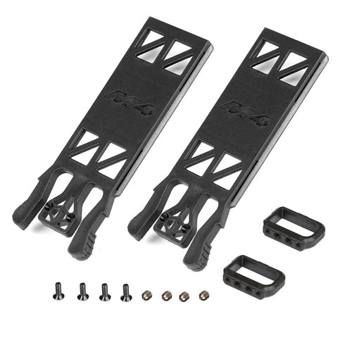 Pro Battery Tray Set Upgrade Kit For M4 RC Helicopters Heli Accessories For OMP M4 Models OSHM4048 Compatible parts displayed.