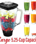 Replacement Glass Jar Set For Oster Blender 1.2 Liter Capacity Clear Fits Oster Blenders Durable Glass Jar with fruit smoothies