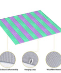Purple Green Wood Grain Print Microfiber Dish Drying Mat For Kitchen Counter Super Absorbent And Machine Washable Dish Drying Pad