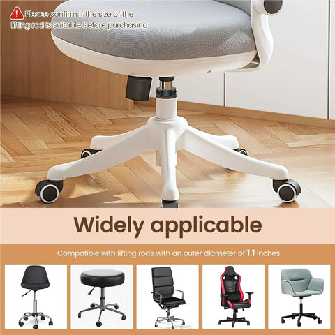 Strong Steel Shaft Collar Clamp Kit Fixes Wobbly Office Chair Sagging Issue Using Precision Hardware To Stop Cylinder Sinking Without Expensive Replacements For Home Or DIY Jobs Ensures High Durability And Function With Reliable Performance Call Now. chair clamp for 1.1-inch lifting rod on office chair