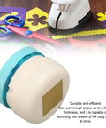 Durable Metal Hole Punch for Paper Crafting DIY Embossing Punch cuts multiple sheets with clean edges, shown on crafting table.