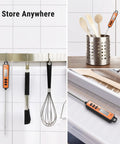 Digital Meat Thermometer For Cooking And Candy Making, Instant Read In 1 To 3 Seconds, 5.3 Inch Long Probe, Backlit Display shown in storage