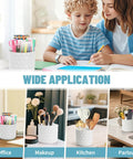 360 Degree Rotating Pen Organizer With Diamond Like Design Five Compartment Desk Organizer for versatile home use