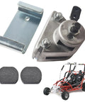 Go Kart Heavy Duty Mechanical Disc Brake Caliper And Bracket Kit Fits 9598 9597 Yerf Dog Carter ASW Bristers Thunder Karts shown with components
