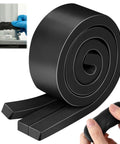 Black Moldable Silicone Putty Pre Cut Strips Non Hardening Gap Sealant For Ductwork And Windows, roll with easy-to-shape strips.