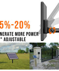 Off-Grid 6V Solar Panel Charger for Deer Feeders and Gate Opener 6W Waterproof Trickle Charger with 90° Adjustable Mount