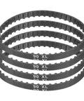 4 Pack 90XL Timing Belt 0.25 Inch Width 0.20 Inch Pitch 45 Teeth Rubber Cogged Belt With Fiberglass Cords for power transmission