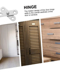 20 Piece Rotating Stainless Steel Hidden Door Hinges 360 Degree Up And Down Pivot Shaft Concealed Cabinet Hinges for Secret Doors