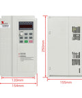 7.5KW ATC CNC Router Spindle BT30 24000 RPM Air Cooled With Automatic Tool Change 380V VFD Inverter front and side view