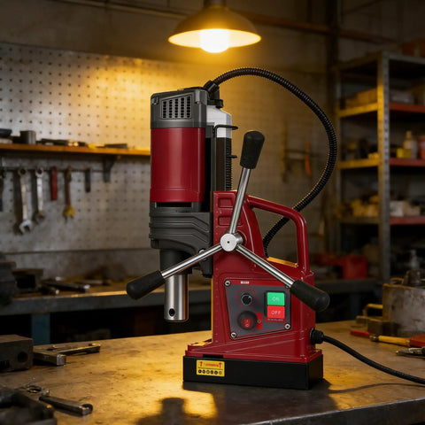 2 Inch Magnetic Drill Press Beast Power With 210mm Max Stroke 13000N Magnetic Force 1450W 820 RPM Portable Electric Mag Drill