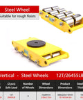 Heavy Duty Gear Handling Dolly Moving Skate With Low Profile Machinery Dolly 360 Degree Rotating Non Slip Turntable for heavy cargo