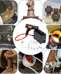 Heavy Duty 1500W Induction Bolt Heater With Magnetic Coils To Kick Loose Frozen Nuts And Bearings alongside rusty bolts and repair components.