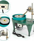 Faceting Machine With Digital Display 180W Jade Grinding Jewelry Lapidary Polishing Device with 6 Inch Polishing Disc and digital controls