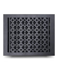 Decorative Cast Aluminum Floor Register 10 By 12 Tudor Mushroom Design With Adjustable Dampers Black Finish Built To Last Vent Cover