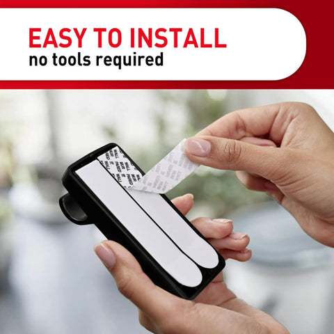 Hassle Free Wall Mount Hardware That Slides Right Onto Medium Black Curtain Rods With Heavy Duty Adhesive Strips Quick Install No Screw Marks Just Pop On And You Are Set For Every Room