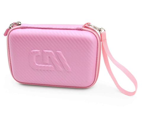 Dope Pink Hard Shell Camera Travel Case Straight Up Built To Shield Your Waterproof Toy Action Cams And Video Recorders While Keeping Loose Mounts Straps And Chargers Packed Tight, featuring a pink EVA exterior.